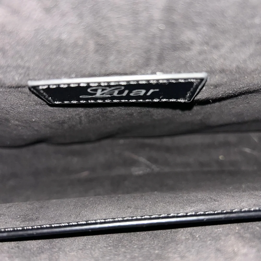 Luar Black Leather Shoulder Bag with Crossbody Rings - Picture 6 of 7